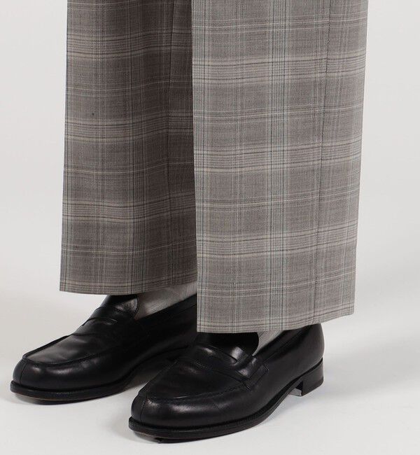 TOMORROWLAND MENS「ポリエステルウールツイル 2プリーツストレートパンツ」|スラックス|