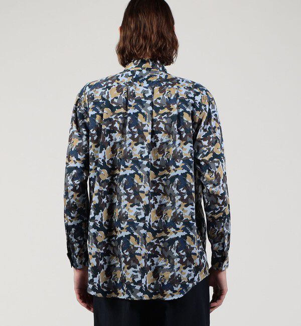 TOMORROWLAND MENS「コットンシルク カモフラージュプリント プルオーバーシャツ」|シャツ・ブラウス|