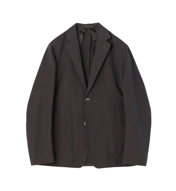 TOMORROWLAND MENS「コットンナイロンシャンブレー シングルブレステッド 2Bジャケット FABRICA」|テーラードジャケット|17 チャコールグレー