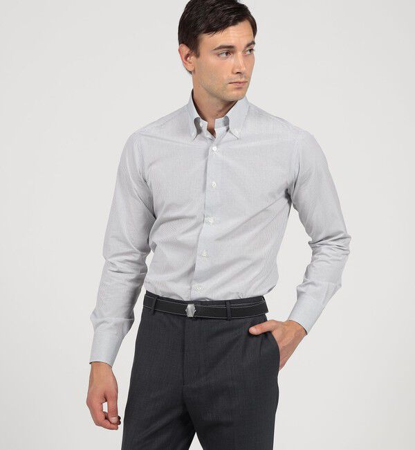 TOMORROWLAND MENS「120/2スーピマコ ットンブロード ボタンダウン ドレスシャツ」|シャツ・ブラウス|