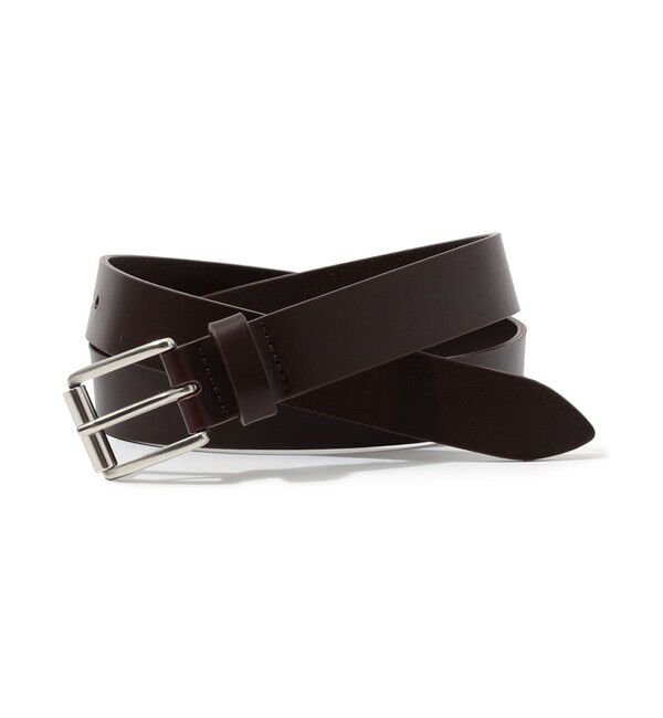 TOMORROWLAND GOODS「GALERIE VIE スクエアバックルベルト」|ベルト|49 ダークブラウン