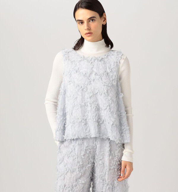 DES PRES「ブルームエンブロイダリー スリーブレスブラウス」|シャツ・ブラウス|