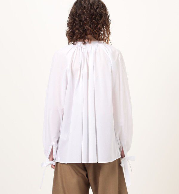 TOMORROWLAND BUYING WEAR「BOURRIENNE FLIRT コットン ギャザーブラウス」|シャツ・ブラウス|