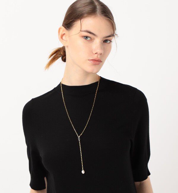 TOMORROWLAND GOODS「【別注】januka Chain w/Pearl ロングネックレス」|ネックレス|