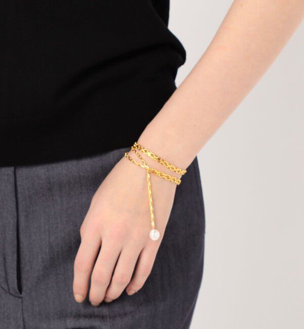 TOMORROWLAND GOODS「【別注】januka Chain w/Pearl ロングネックレス」|ネックレス|