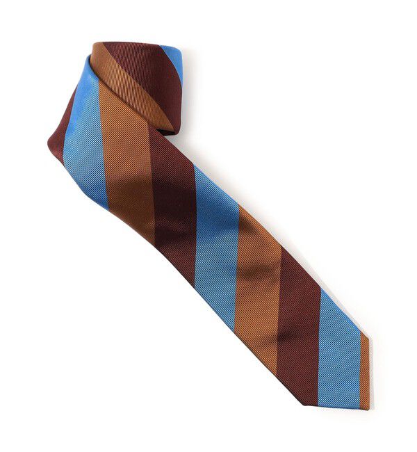 TOMORROWLAND GOODS「TOMORROWLAND シルク レジメンタルストライプナロータイ」|ネクタイ・蝶ネクタイ|