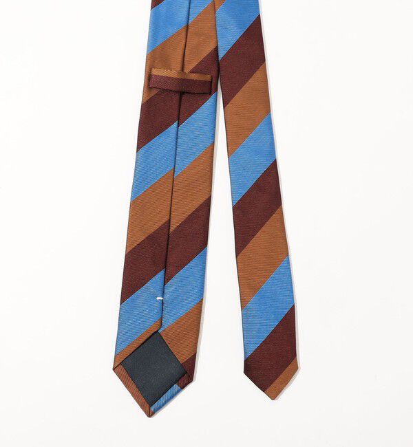 TOMORROWLAND GOODS「TOMORROWLAND シルク レジメンタルストライプナロータイ」|ネクタイ・蝶ネクタイ|