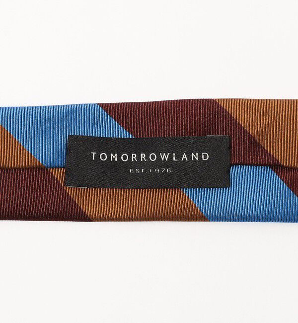 TOMORROWLAND GOODS「TOMORROWLAND シルク レジメンタルストライプナロータイ」|ネクタイ・蝶ネクタイ|