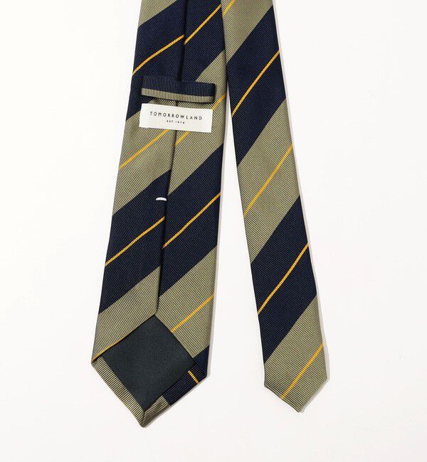TOMORROWLAND GOODS「TOMORROWLAND シルクジャガード レジメンタルストライプネクタイ」|ネクタイ・蝶ネクタイ|