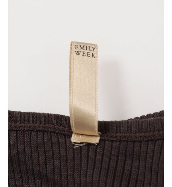 EMILYWEEK「シルクテレコリブブラタンクトップ」|インナー|
