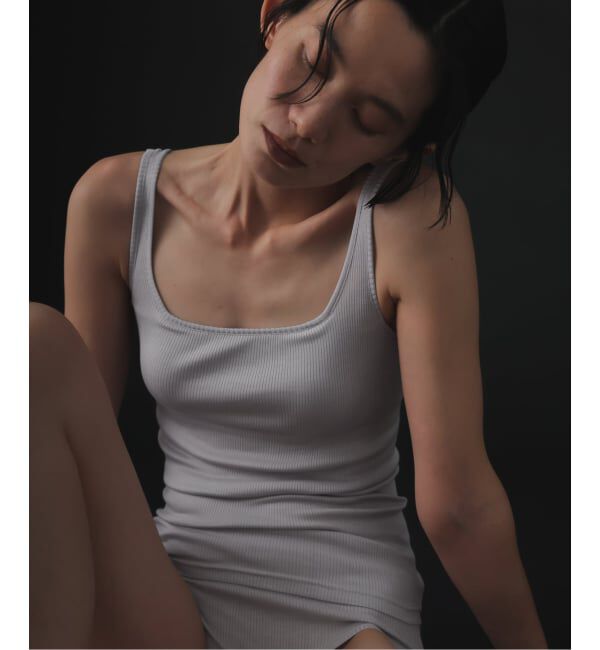 EMILYWEEK「シルクテレコリブブラタンクトップ」|インナー|