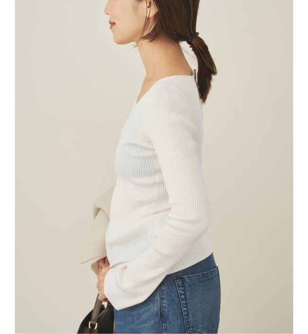 Plage「easy care wide rib プルオーバー」|ニット・セーター|