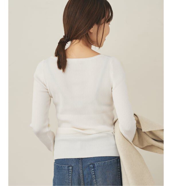 Plage「easy care wide rib プルオーバー」|ニット・セーター|