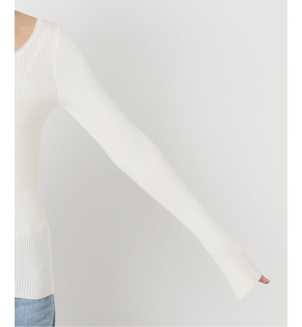 Plage「easy care wide rib プルオーバー」|ニット・セーター|