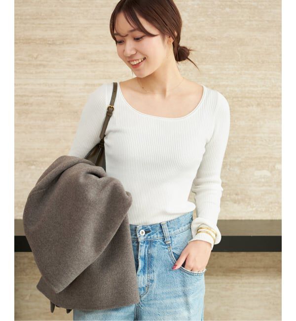 Plage「easy care wide rib プルオーバー」|ニット・セーター|