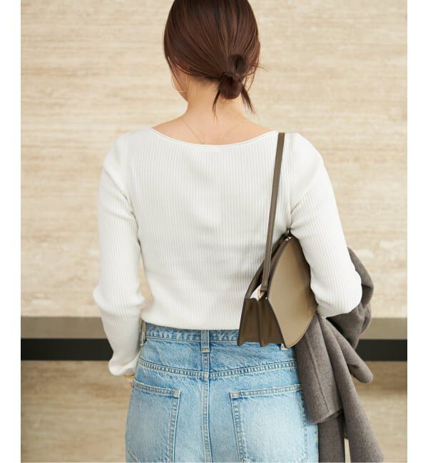 Plage「easy care wide rib プルオーバー」|ニット・セーター|