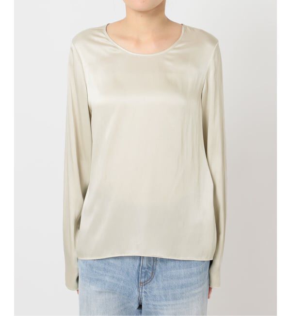 Plage「R&rsquo;IAM サテンロンT ブラウス」|シャツ・ブラウス|