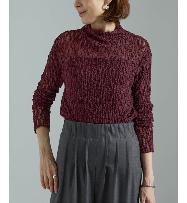 VERMEIL par iena「stretch lace プルオーバー」|シャツ・ブラウス|