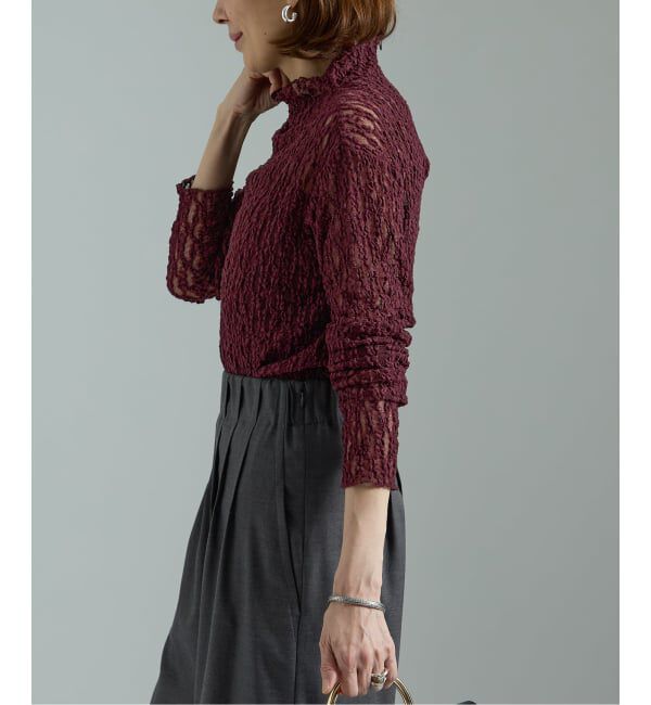 VERMEIL par iena「stretch lace プルオーバー」|シャツ・ブラウス|