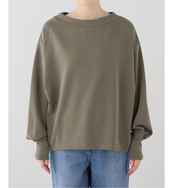 SLOBE IENA「ライトダンボール プルオーバー」|スウェット・ジャージ|カーキ