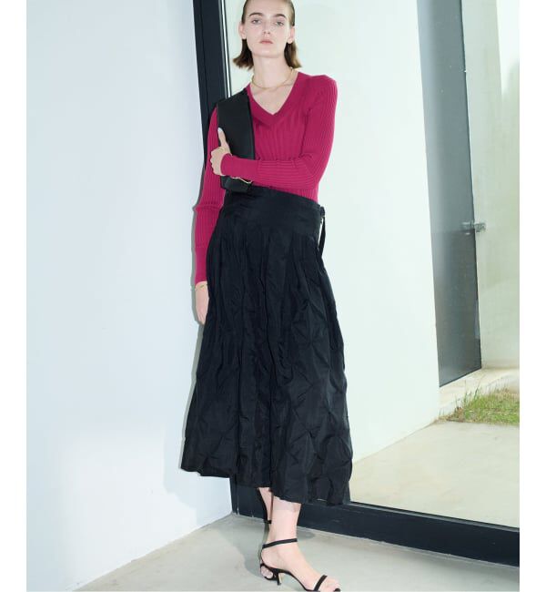 VERMEIL par iena「TanC TOKYO タンクトウキョウ Embroidery Over スカート TC26A-048」|スカート|