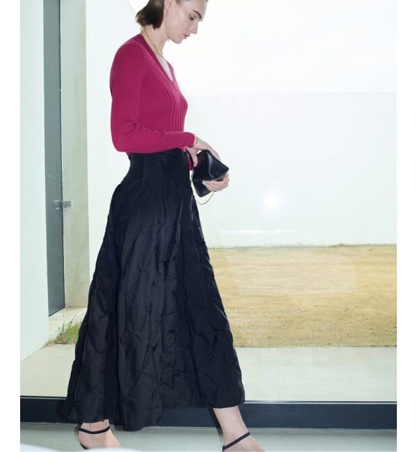 VERMEIL par iena「TanC TOKYO タンクトウキョウ Embroidery Over スカート TC26A-048」|スカート|