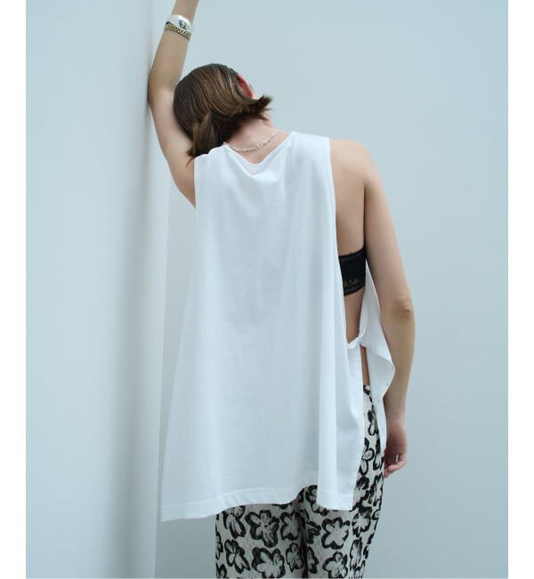 VERMEIL par iena「TanC TOKYO タンクトウキョウ SIDE OPEN タンクトップ TC26A-039」|Tシャツ・カットソー|