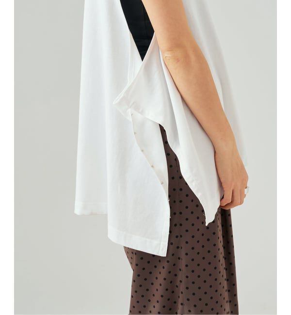 VERMEIL par iena「TanC TOKYO タンクトウキョウ SIDE OPEN タンクトップ TC26A-039」|Tシャツ・カットソー|