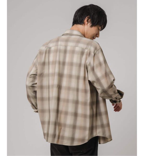 EDIFICE「SUPER 120&rsquo;s ウール チェック レギュラー シャツ」|シャツ・ブラウス|