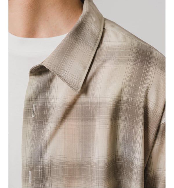 EDIFICE「SUPER 120&rsquo;s ウール チェック レギュラー シャツ」|シャツ・ブラウス|