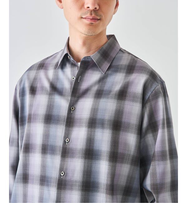 EDIFICE「SUPER 120&rsquo;s ウール チェック レギュラー シャツ」|シャツ・ブラウス|