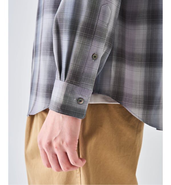 EDIFICE「SUPER 120&rsquo;s ウール チェック レギュラー シャツ」|シャツ・ブラウス|