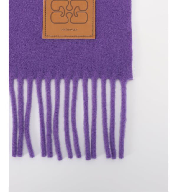 PULP「GANNI / ガニー Double Face Wool Knit Scarf」|バンダナ・スカーフ|