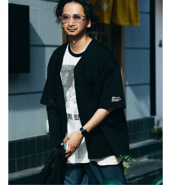 JOURNAL STANDARD relume「吸水速乾 RUSSELL ATHLETIC 別注 Dri-Power(R) ベースボールシャツ」|シャツ・ブラウス|