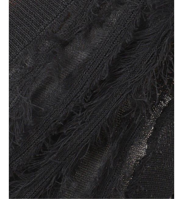 Spick and Span「《追加》フリンジニットベスト」|ベスト・ジレ|