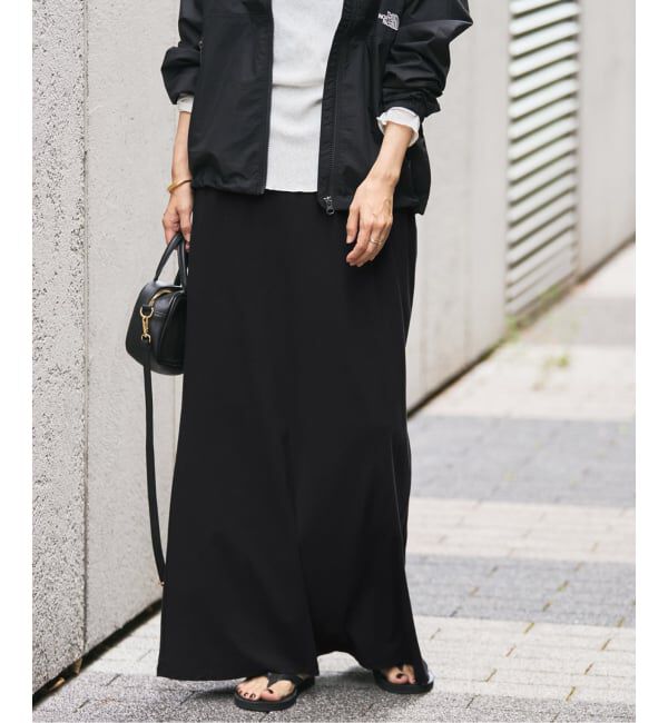 FRAMeWORK「≪追加≫カットナロースカート」|スカート|ブラック