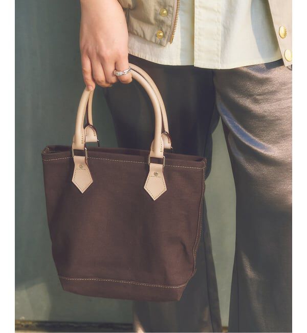 FRAMeWORK「NEWBOOK/ニューブック CRRRY ALL small long」|トートバッグ|ブラウン