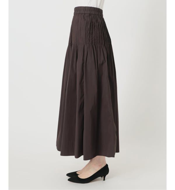 Spick and Span「《手洗い可 / 予約》CO/PAシアータイプライターギャザースカート」|スカート|