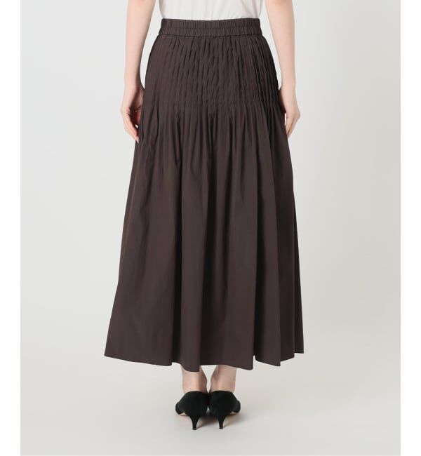 Spick and Span「《手洗い可 / 予約》CO/PAシアータイプライターギャザースカート」|スカート|