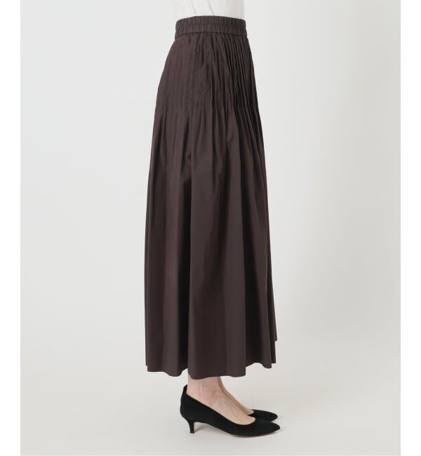 Spick and Span「《手洗い可 / 予約》CO/PAシアータイプライターギャザースカート」|スカート|