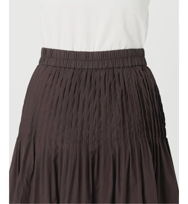 Spick and Span「《手洗い可 / 予約》CO/PAシアータイプライターギャザースカート」|スカート|