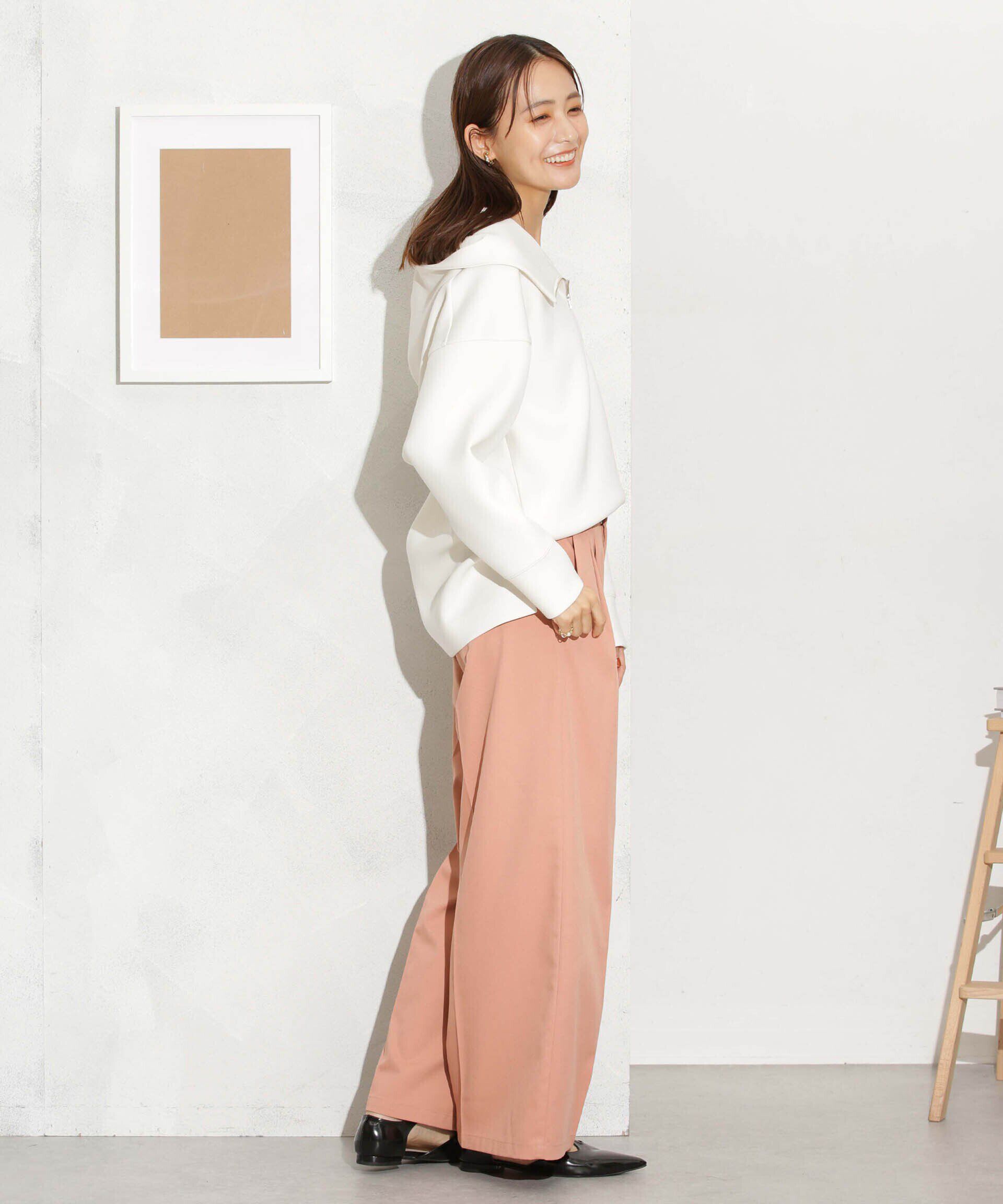 nano･universe「ダンボールハーフジップドルマンパーカー(セットアップ可)」|パーカー|