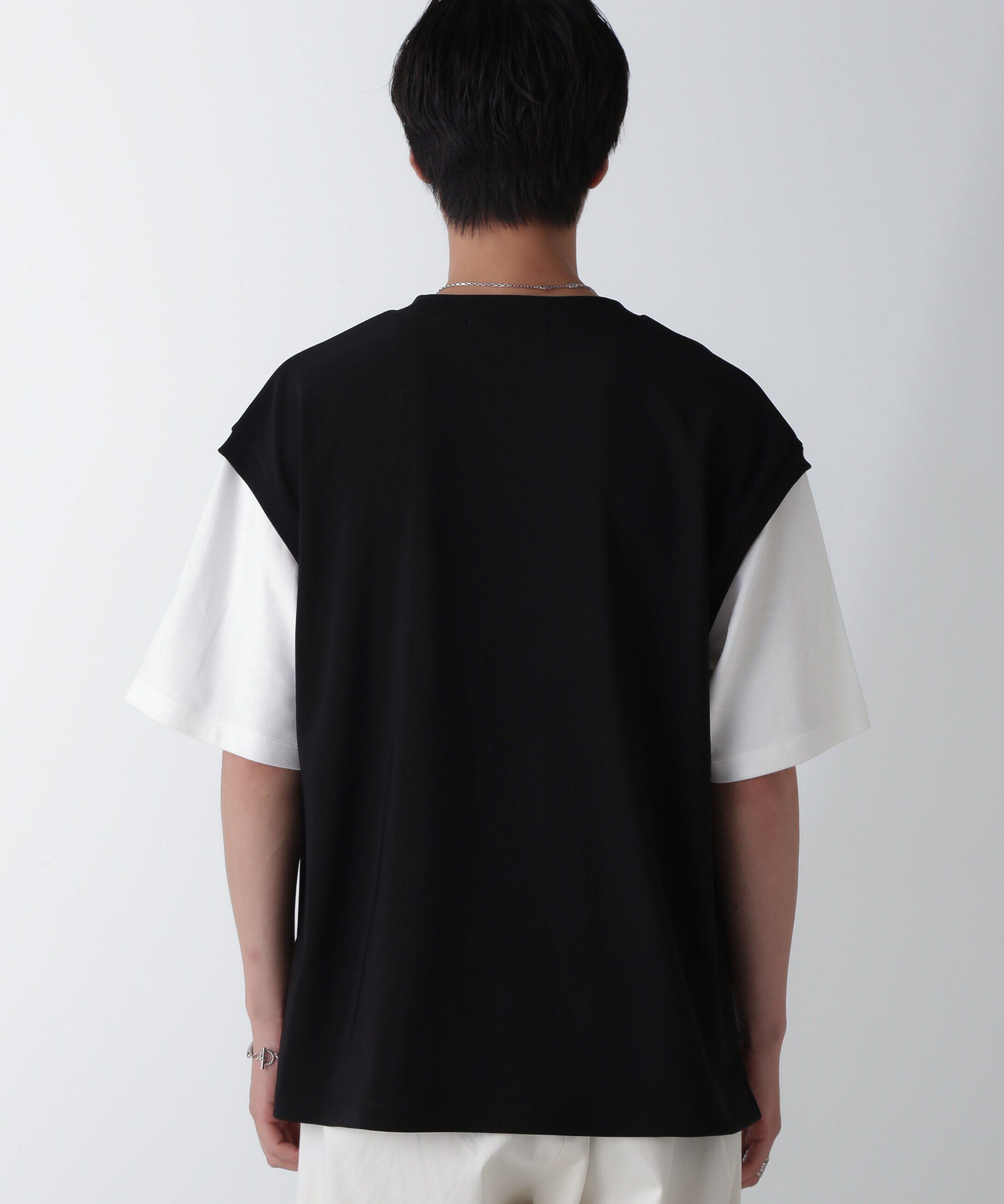 nano･universe「フェイクレイヤードリラックスTシャツ 半袖」|Tシャツ・カットソー|