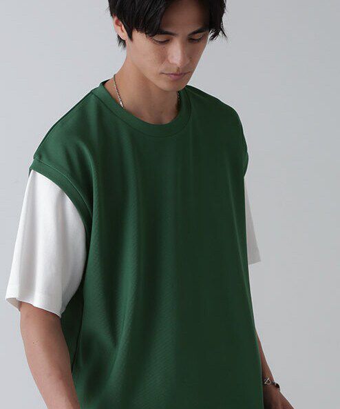 nano･universe「フェイクレイヤードリラックスTシャツ 半袖」|Tシャツ・カットソー|