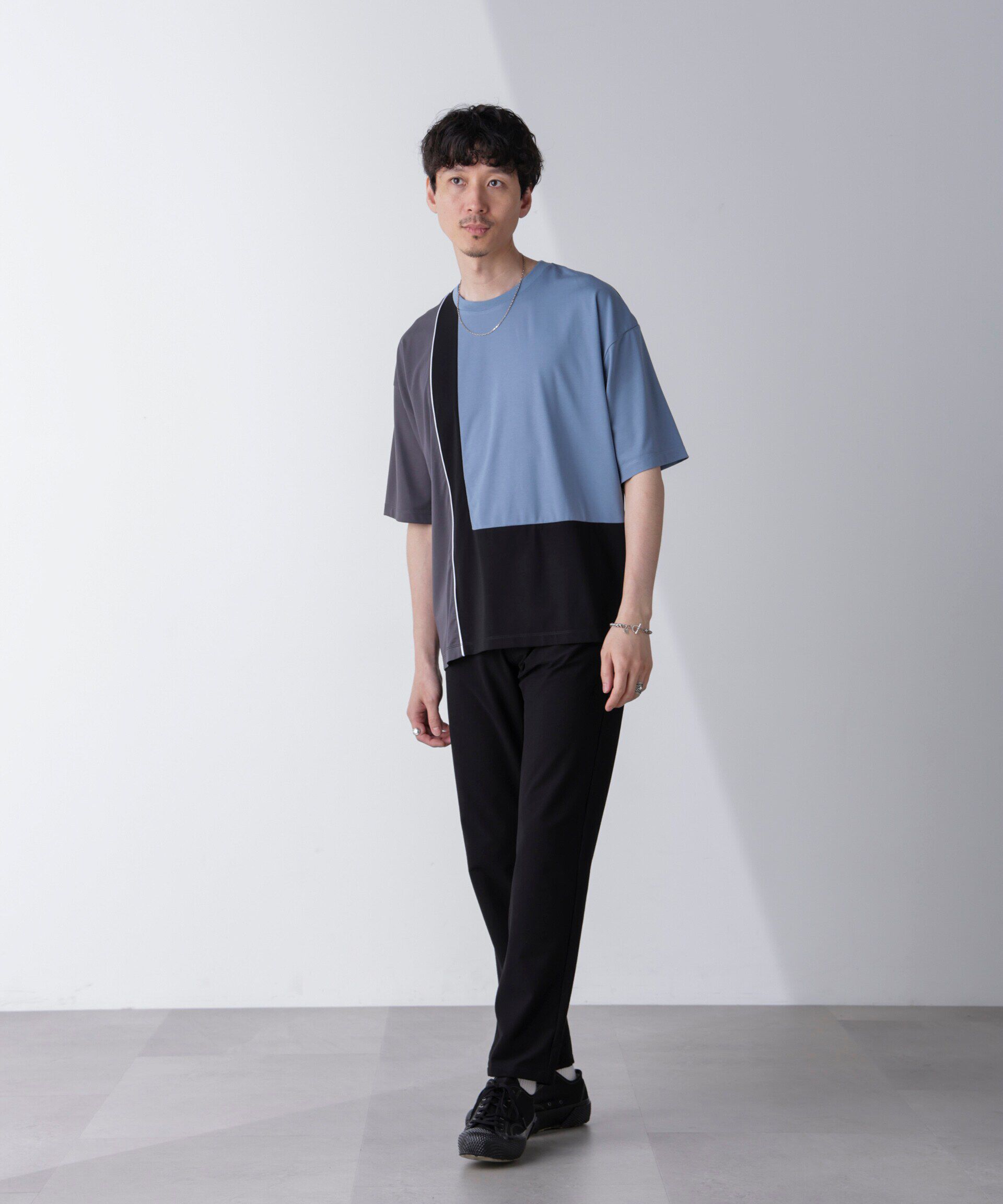 nano･universe「リラックス切り替えスムースＴシャツ 半袖」|Tシャツ・カットソー|