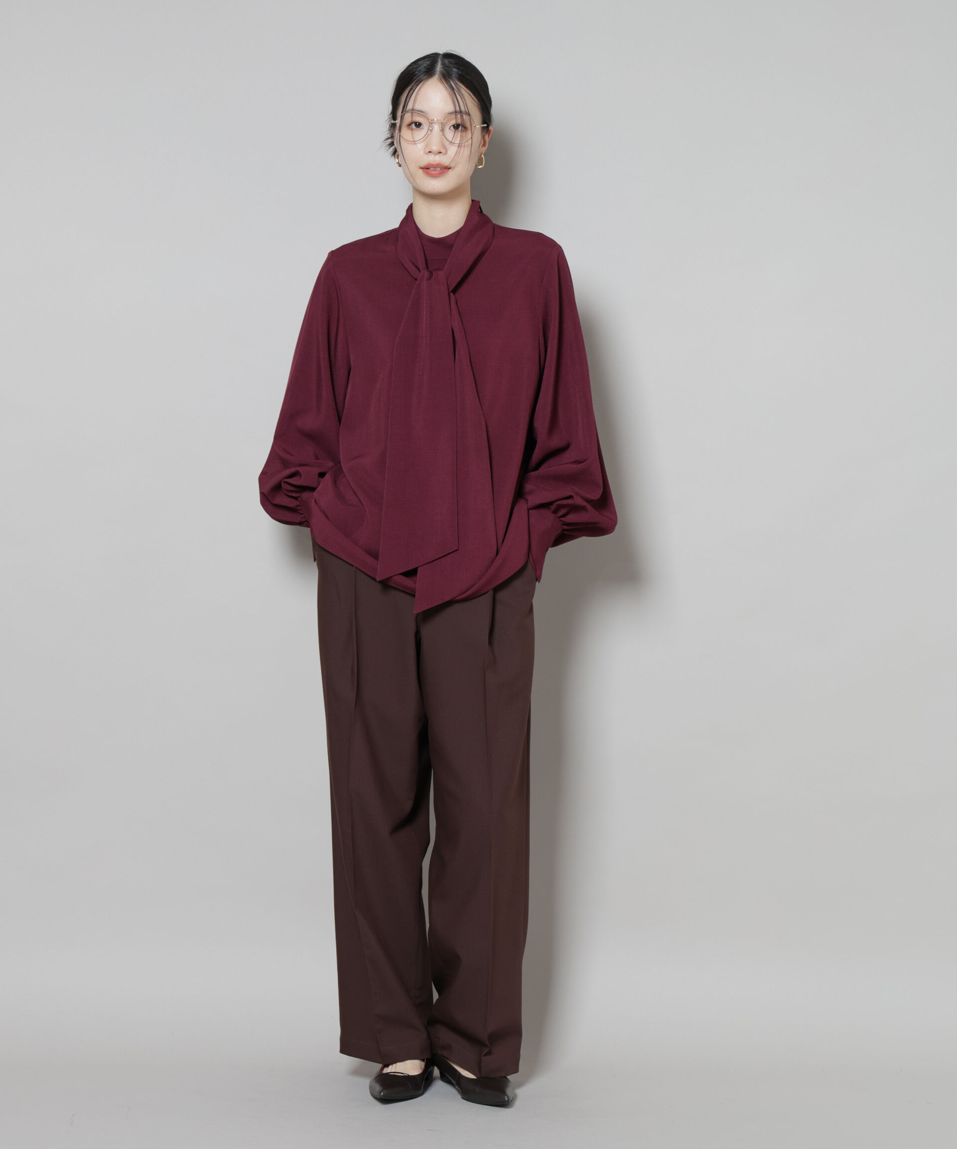 nano･universe「ワンタックセンタープレスストレートパンツ(セットアップ可)」|チノ|