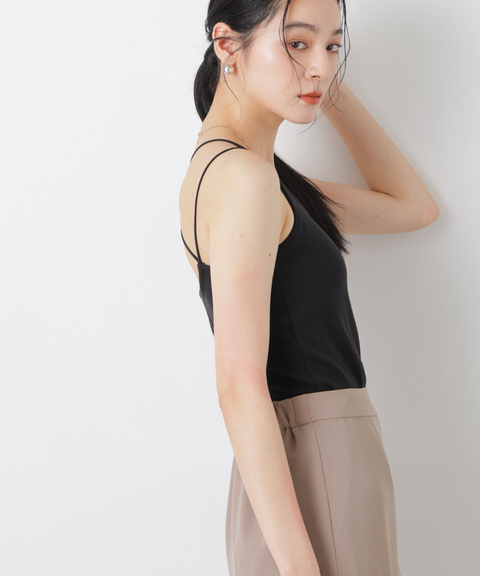 nano･universe「カップ付きバッククロスキャミソール」|Tシャツ・カットソー|