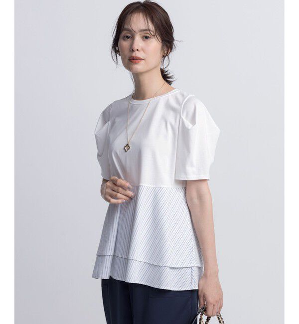 組曲「シャツコンビティアード カットソー」|Tシャツ・カットソー|