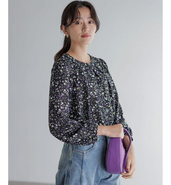 組曲「プティフラワープリント ブラウス」|シャツ・ブラウス|