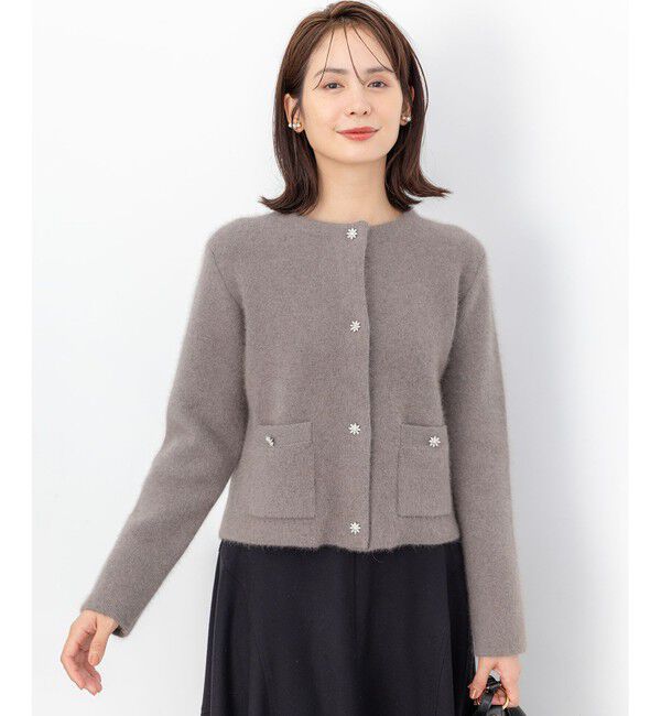 組曲「【加藤ローサさん着用】フラッフィーファーニット ジャケット」|カーディガン|